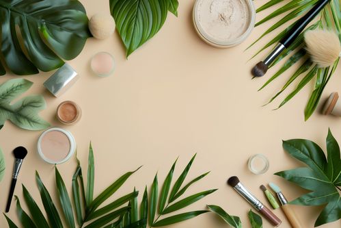 森系美妝產品需求 攝影圖 下載至來源處